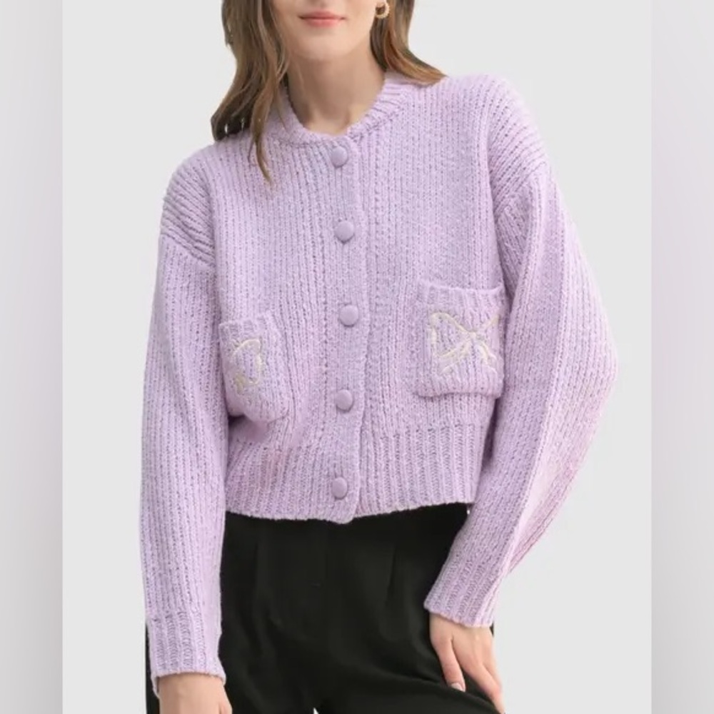 Lush Bow Cardigan